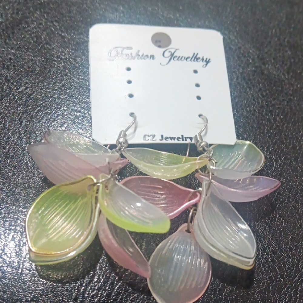 Fashion Jewelry Multicolor Leaf Earrings